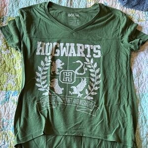 Hogwarts Green Graphic Tee